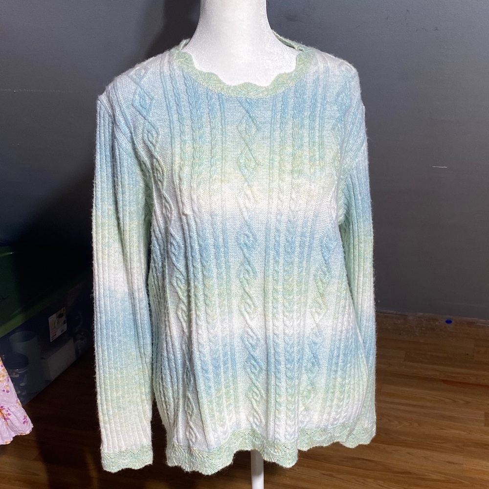 Alfred Dunner Pastel Knit Sweater